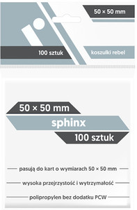 Ilustracja produktu Rebel Koszulki (50x50 mm) Sphinx 100 szt.