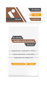 Ilustracja produktu Rebel Koszulki (61x103 mm) Standard Czech Premium 100 szt.