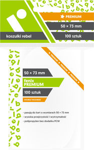Ilustracja produktu Koszulki na karty Rebel (50x73 mm) "Fenix Premium" 100 sztuk