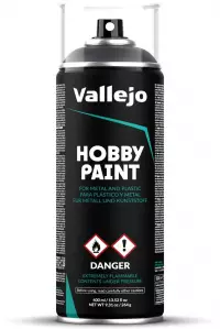 Ilustracja produktu Vallejo: 28.002 - Hobby Paint Spray - Panzer Grey (400 ml)