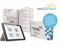 Ilustracja produktu eduSensus Spektrum Autyzmu Pro Poziom 1 + tablet oraz przewodnik metodyczny