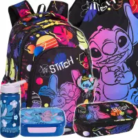 Ilustracja produktu CoolPack Prime Stitch Black Zestaw 5el Plecak F025886 + Piórnik F062886 + Worek F054886