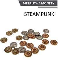 Ilustracja produktu Metalowe Monety - Steampunkowe (zestaw 24 monet)