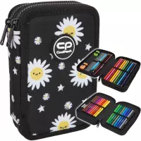 Ilustracja produktu CoolPack Jumper 2 Piórnik Dwukomorowy Z Wyposażeniem Daisy Black F066817