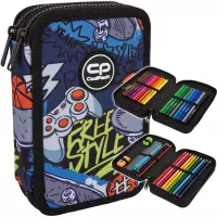 Ilustracja produktu CoolPack Jumper 2 Piórnik Dwukomorowy Z Wyposażeniem Hobby F066929
