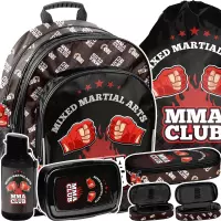 Ilustracja produktu Paso Zestaw Szkolny 5el. MMA Club Plecak PP25BO-090 + Piórnik PP25BO-013 + Worek PP25BO-712