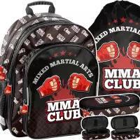 Ilustracja produktu  Paso Zestaw Szkolny 3el. MMA Club Plecak PP25BO-090 + Piórnik PP25BO-013 + Worek PP25BO-712