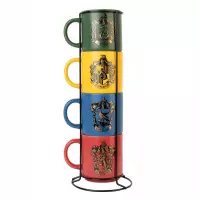 Ilustracja produktu Zestaw Kubków Harry Potter - Dormitoria 4 szt.