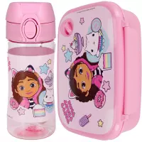 Ilustracja produktu Starpak Zestaw Śniadaniowy Koci Domek Gabi Bidon 558816 + Śniadaniówka 558658
