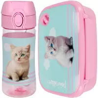Ilustracja produktu Starpak Zestaw Śniadaniowy Kitty Bidon 558662 + Śniadaniówka 558657