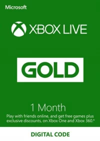 Ilustracja Xbox Live Gold 1 miesiąc (klucz XBOX LIVE)