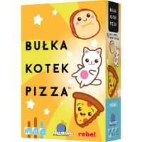 Ilustracja Bułka, Kotek, Pizza
