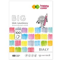 Ilustracja produktu Happy Color Blok Rysunkowy Biały A4 100 kartek 100g 008917