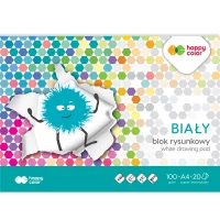 Ilustracja Happy Color Blok Rysunkowy Biały A4 20 Kartek 100g 106606