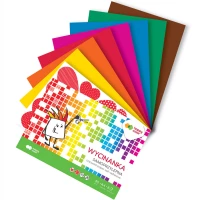 Ilustracja produktu Happy Color Wycinanka Samoprzylepna Color A4 8 Kartek 004681