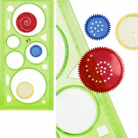 Ilustracja produktu Mega Creative Szablon Kreślarski Spirograf 547658