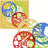 Ilustracja Mega Creative Szablon Kreślarski Spirograf 547660