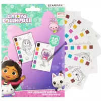 Ilustracja produktu Malowanka Wodna z Farbkami Koci Domek Gabi 547500
