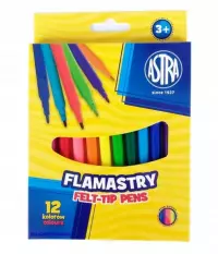 Ilustracja produktu Astra Flamastry 12 Kolorów 314107001