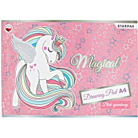 Ilustracja produktu STARPAK Blok Rysunkowy A4 20 Kartek Biały Unicorn 479726