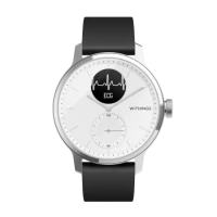 Ilustracja produktu Withings Scanwatch - zegarek z funkcją EKG, pomiarem pulsu i SPO2 oraz mierzeniem aktywności fizycznej i snu (42mm, white)