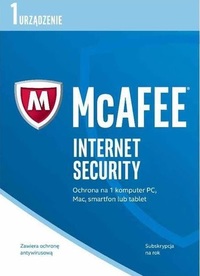 Ilustracja McAfee Internet Security 2019 (1 użytkownik, 12 miesięcy) - BOX