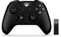 Ilustracja Xbox One Microsoft Kontroler Bezprzewodowy + adapter pro Windows Black