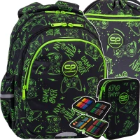 Ilustracja CoolPack Zestaw Szkolny Game Night 3el. Plecak Jerry F029711 + Piórnik F066711 + Worek F070711