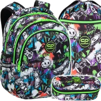 Ilustracja CoolPack Zestaw Szkolny Peek A Boo 3el. Plecak Joy S F048675 + Piórnik F062675 + Worek F070675