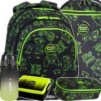 Ilustracja produktu CoolPack Zestaw Szkolny Game Night 5el. Plecak Jerry F029711 + Piórnik F062711 + Worek F070711