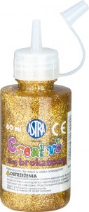 Ilustracja Astra Creativo Klej Brokatowy 60 ml 332114004 Złoty