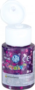 Ilustracja Astra Creativo Klej Brokatowy Z Confetti 40 ml 332114002 Fioletowy