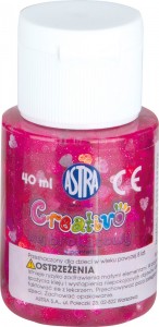 Ilustracja Astra Creativo Klej Brokatowy Z Confetti 40 ml 332114002 Różowy