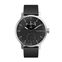 Ilustracja produktu Withings Scanwatch - zegarek z funkcją EKG, pomiarem pulsu i SPO2 oraz mierzeniem aktywności fizycznej i snu (42mm, black)