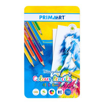 Ilustracja produktu Prima Art Kredki Ołówkowe Trójkątne w Metalowym Pudełku 12 kolorów 447729