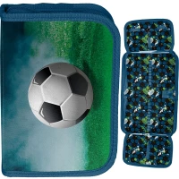 Ilustracja produktu Paso Piórnik Dwuklapkowy bez Wyposażenia Football PP24FC-P001BW