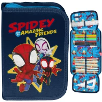 Ilustracja produktu Paso Piórnik Dwuklapkowy z Wyposażeniem Spidey SP24SS-P001