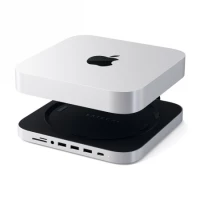 Ilustracja produktu Satechi Aluminum Hub - Aluminiowa Podstawka do Mac Mini z Hub USB-C Silver