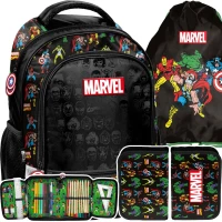 Ilustracja produktu Paso Zestaw Szkolny 3el. Marvel Avengers Plecak AV24JJ-260 + Piórnik AV24JJ-P001 + Worek AV24JJ-712