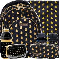 Ilustracja produktu AstraBag Zestaw Szkolny 5el Plecak AB330 Golden Teddy 502024089 + Worek 507024047 + Piórnik 503024074