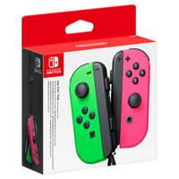 Ilustracja Nintendo Switch Kontroler Joy-Con Pair Neon Zielony/Różowy
