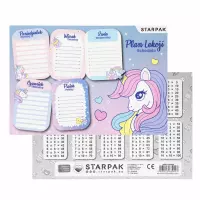 Ilustracja produktu Starpak Plan Lekcji z Tabliczką Mnożenia  A5 Unicorn 560060
