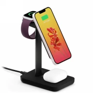 Ilustracja produktu Twelve South HiRise 3 Wireless Charging Stand - Stojąca Ładowarka Bezprzewodowa 20W  (black) 