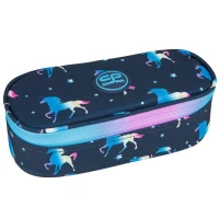 Ilustracja produktu CoolPack Campus Piórnik Tuba Usztywniona Z Organizerem Blue Unicorn F062670