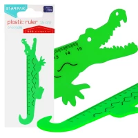 Ilustracja produktu STARPAK Linijka Plastikowa 15cm Krokodyl 470964