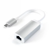 Ilustracja produktu Satechi Type-C to Gigabit Ethernet - adapter USB-C/Gigabit Ethernet Silver