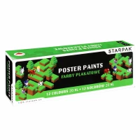 Ilustracja produktu Starpak Farby Plakatowe Pixel Game Diagonal 12 kolorów 20ml 521495