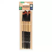 Ilustracja produktu Starpak Pędzle Szkolne Naturalne 5szt 538965