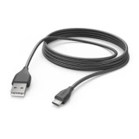 Ilustracja Hama Kabel Ładujący/Data Micro USB 3m Czarny