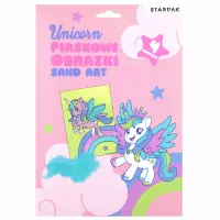 Ilustracja produktu Starpak Zestaw Kreatywny Piaskowe Obrazki Unicorn 549173